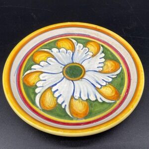 Vintage Hand Painted Italian Dipinto a Mano Maiolica Ceramic Folk Art‎ Plate 5"